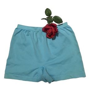 Vtg. Victoria’s Secret aqua shorts sleep pants Med EUC